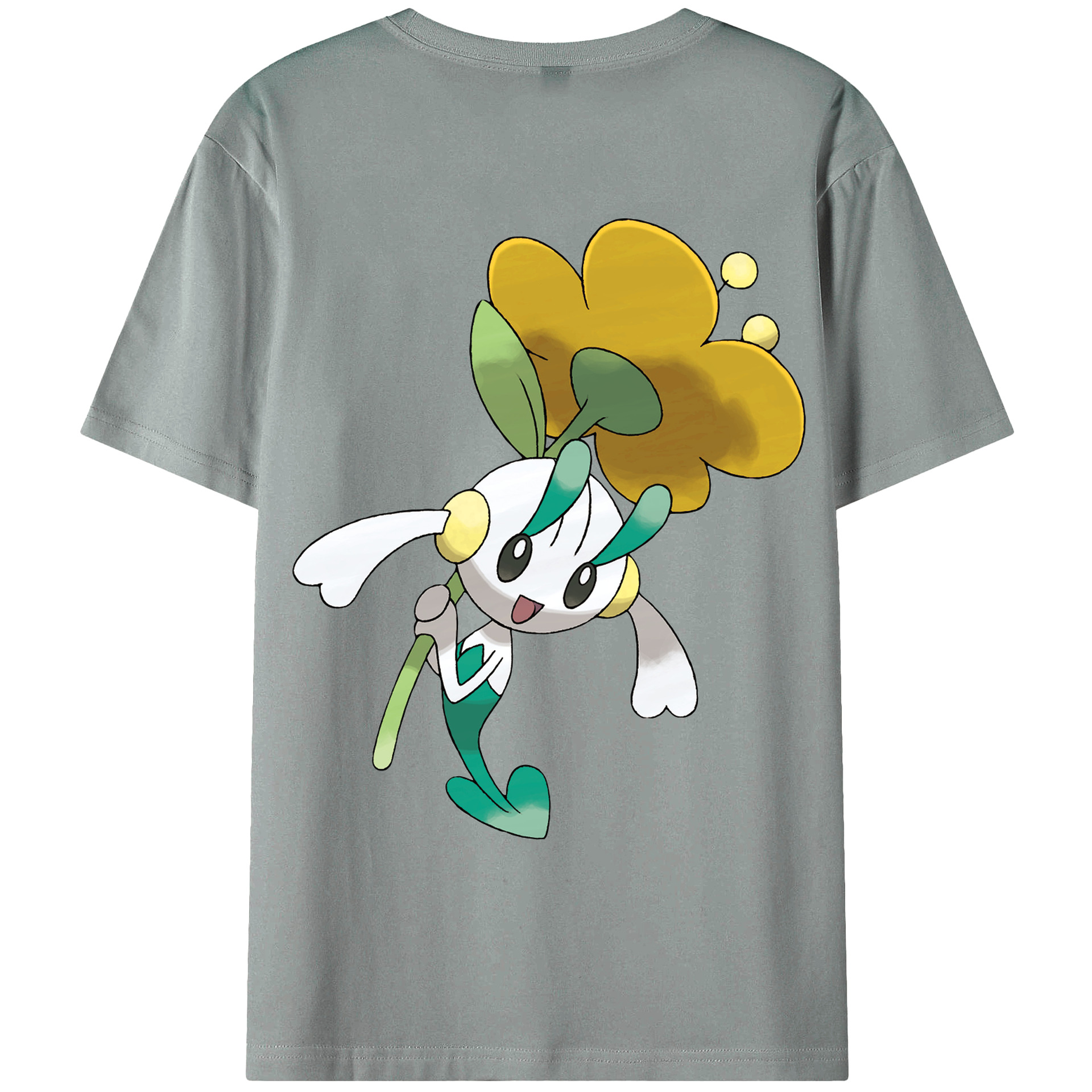 （画像用） ポケットモンスター Pokémon 綿100％ メンズ半袖Tシャツ（バックプリント） 通気性
